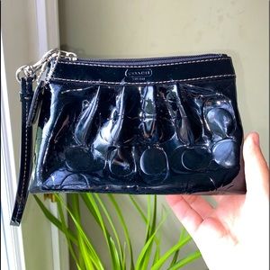 Black Coach Wristlet